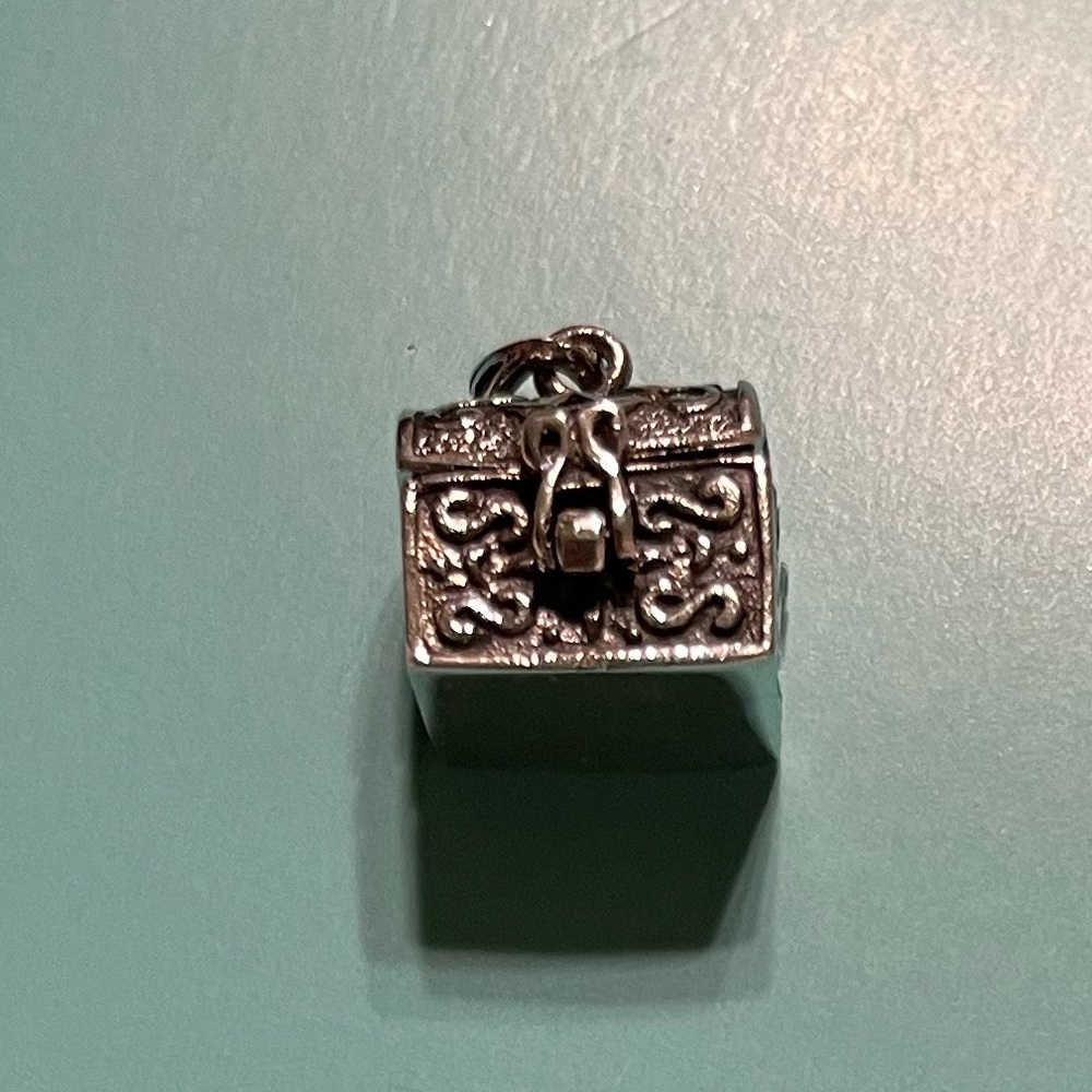 Vintage Poison Box Charm marked 925